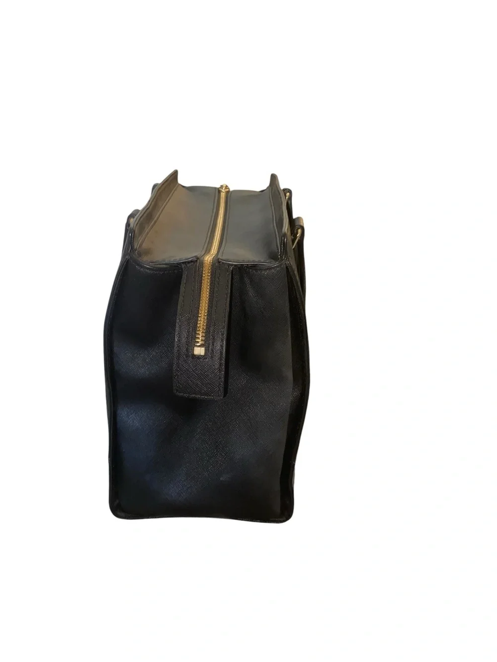 Kate Spade New York Laurel Way Hadlee bag black Saffiano leather gold hardware